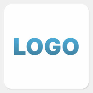 Your Custom Logo Square Sticker