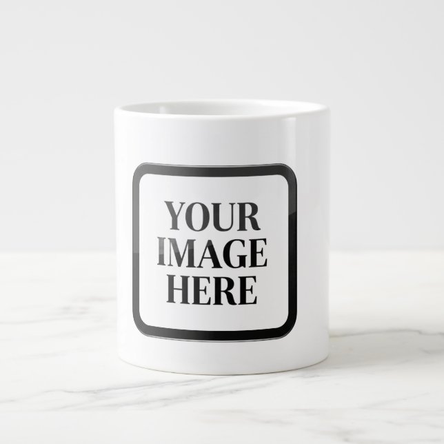 Your Custom Memory - Personalized Photo Placeholde Large Coffee Mug (Front)