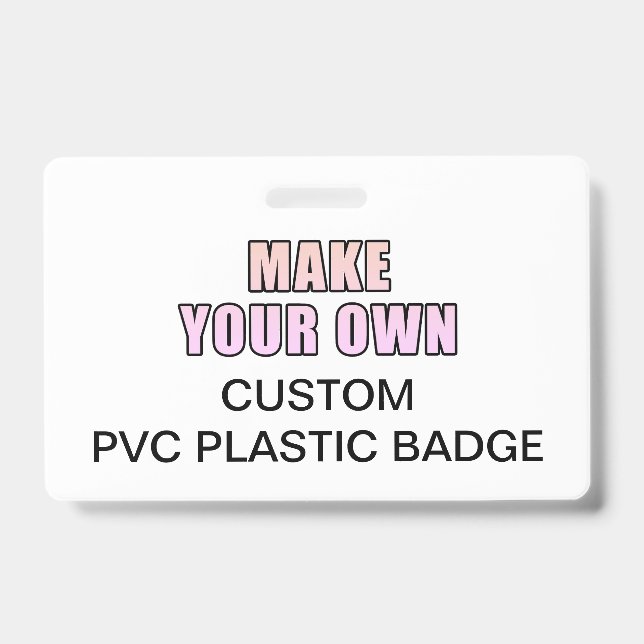 Your Custom Personalised Office Event Identity PVC ID Badge (Front)