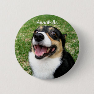 Your Custom Pet Photo Add Your Dog Here 6 Cm Round Badge