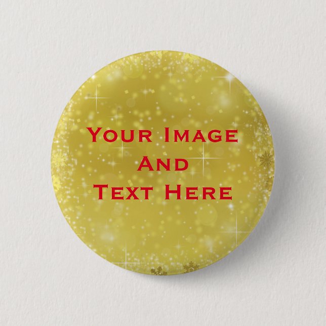 Your custom Picture and Text Personalised 6 Cm Round Badge (Front)