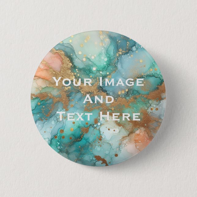 Your custom Picture and Text Personalised 6 Cm Round Badge (Front)