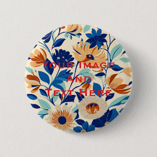 Your custom Picture and Text Personalised 6 Cm Round Badge