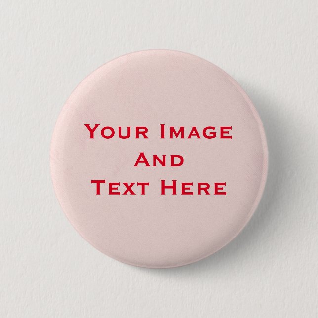 Your custom Picture and Text Personalised 6 Cm Round Badge (Front)
