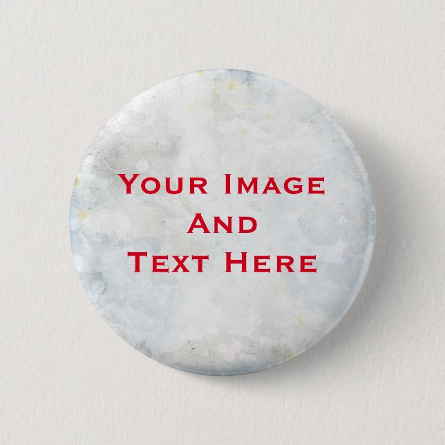 Your custom Picture and Text Personalised Button (Front)