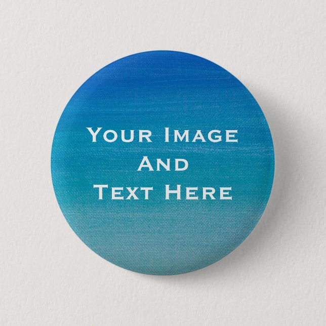 Your custom Picture and Text Personalised Button (Front)