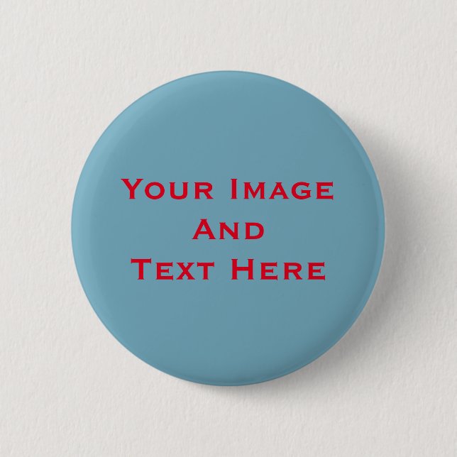 Your custom Picture and Text Personalised Button (Front)