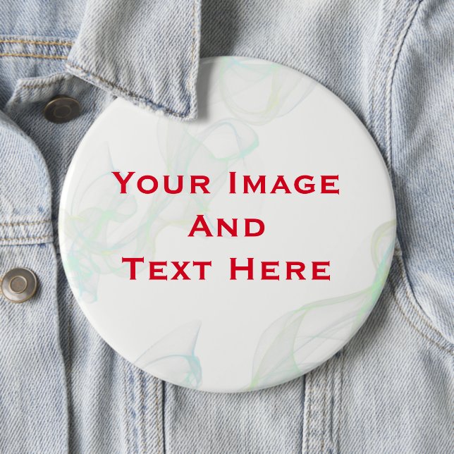 Your custom Picture and Text Personalised Button (In Situ)