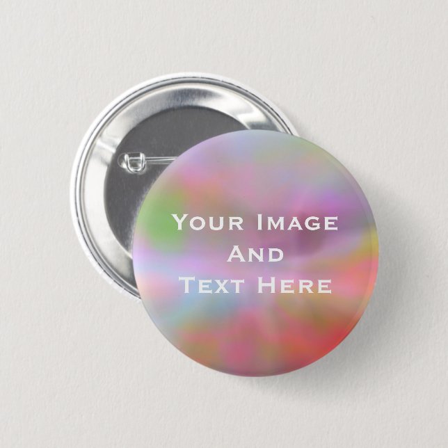Your custom Picture and Text Personalised Button (Front & Back)