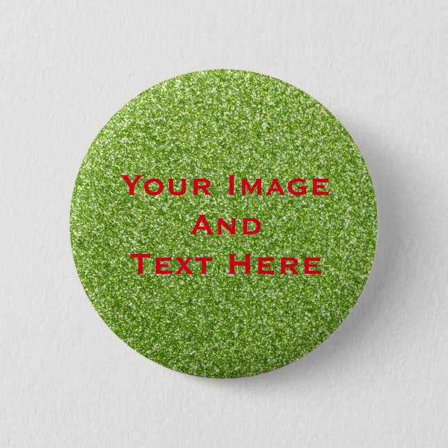 Your custom Picture and Text Personalised Button (Front)