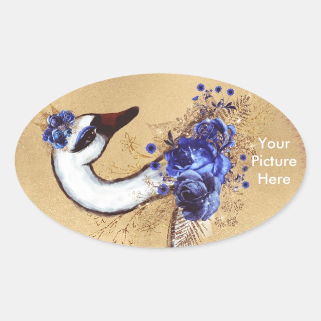 Your custom Picture Oval Sticker (Front)