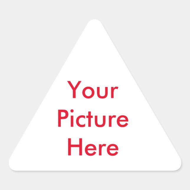 Your custom Picture Triangle Sticker (Front)