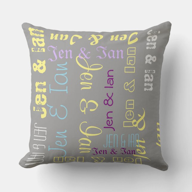 Your Custom Polyester Throw Pillow 20" x 20" (Front)