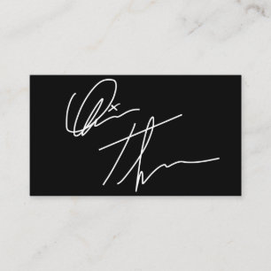 Your Custom Signature Business Card