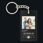 Your Custom Song Code Couple Photo Music Player Key Ring<br><div class="desc">Simply upload your couple photo,  type in your favourite song and artist,  and you have yourself a meaning gift to your significant other.</div>