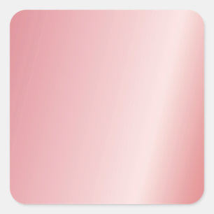 Your Custom Text Logo QR Code Blank Rose Gold Square Sticker