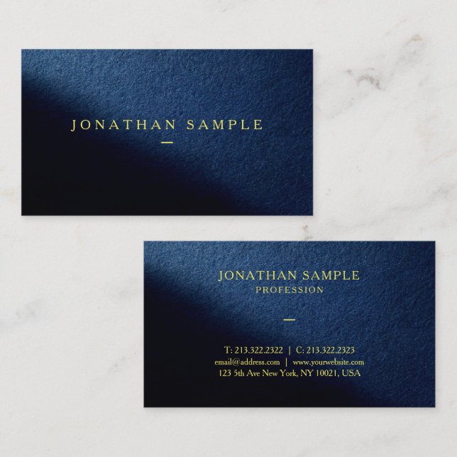 Your Custom Text Luxury Signature UV Matte Paper Business Card (Front/Back)