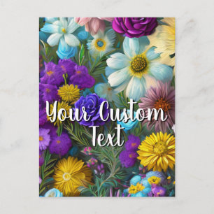 Your Custom Text Mixed Flowers 12 Template