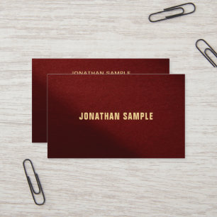 Your Custom Text Modern Elegant Professional Gold Business Card