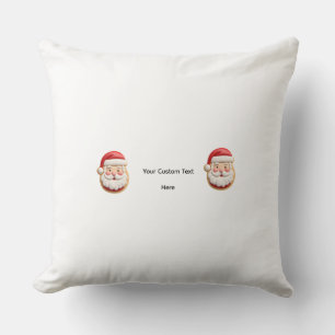 Your Custom Text Santa Cookie Christmas Cushion