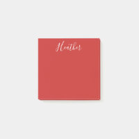 Your Custom White Script on Red