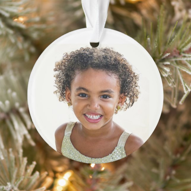 Your Cute Kid's Photo Grandparents' gift Ornament (Tree)