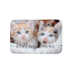 Your Cute Pet Kittens Photo Bath Mat