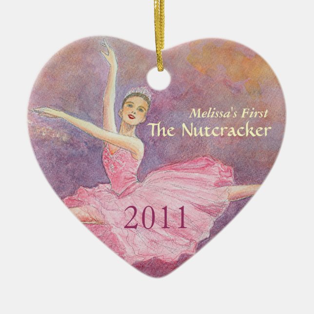 Your Dancer's First Nutcracker Ornament (Front)