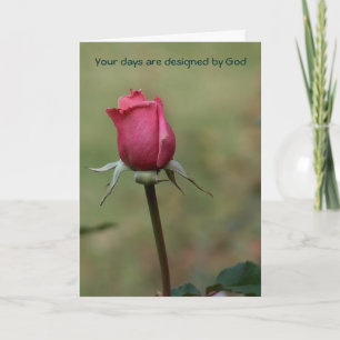 Your days are God's Card