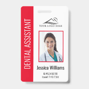 Your Dental Clinic Logo Dentist Employee Photo ID Badge