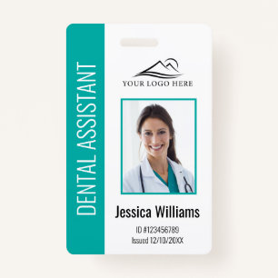Your Dental Clinic Logo Dentist Employee Photo ID ID Badge