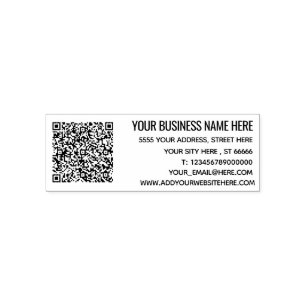 Your Design Address Stamp Example with QR Code
