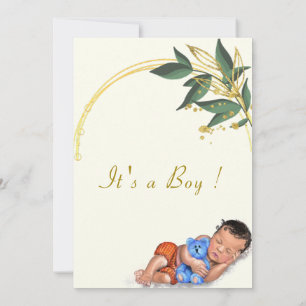 Your Design Baby Boy Shower Invitation Template