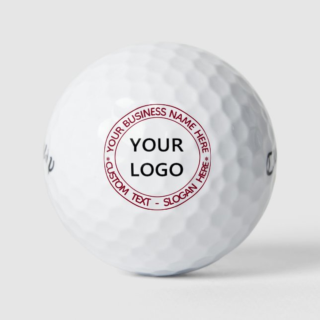 Your Design Branded Stamps Golf Balls Custom Text (Front)