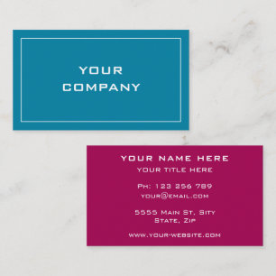 Your Design Business Card Template Choose Colours