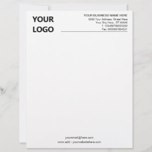 Your Design Business Letterhead Example with Logo