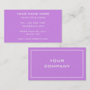 Your Design Custom Colour Business Card Template