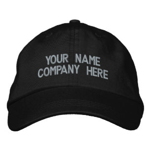 Your Design Custom Text Embroidered Baseball Hat