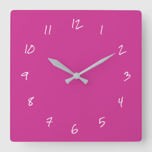 Your Design Font Numbers and Colours Wall Clock