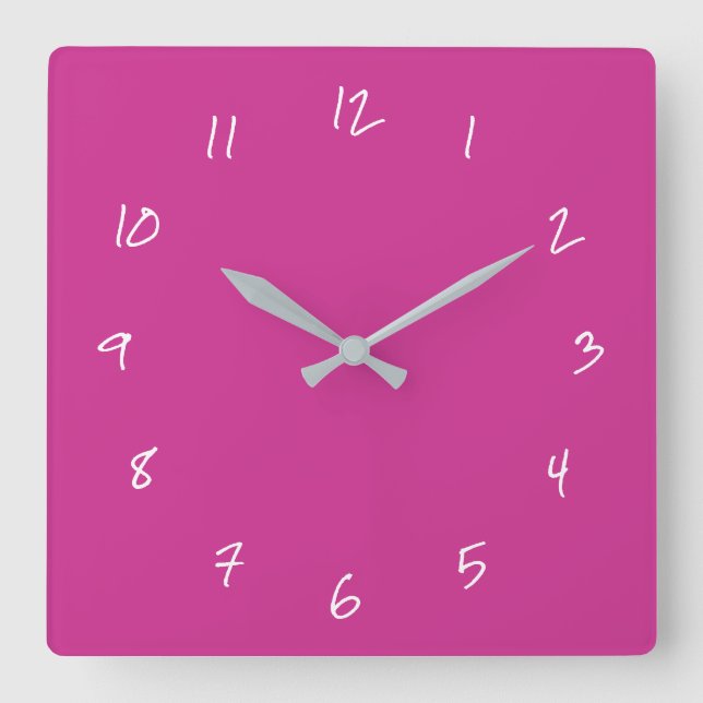 Your Design Font Numbers and Colours Wall Clock (Front)