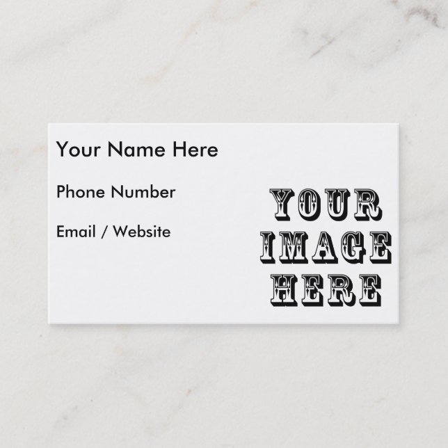 Your Design Here Business Card (Front)