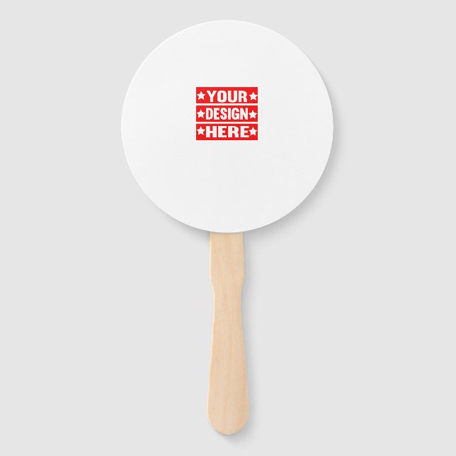 Your Design Here Custom  Hand Fan (Front)