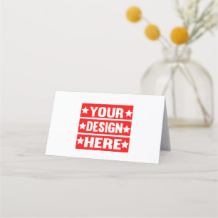 Your Design Here Custom Place Card