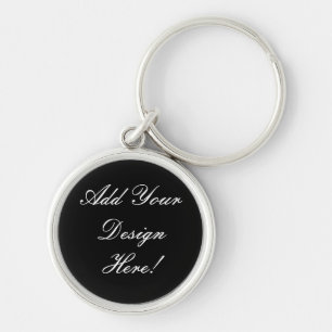 Your Design Here! Custom Wedding Keychains Black