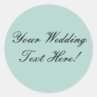 Your Design Here! Mint Green Wedding Seal