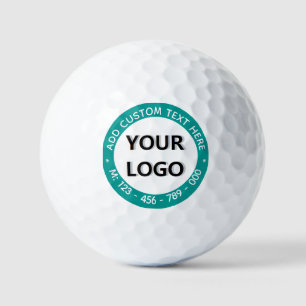 Your Design Logo Text Stamps Golf Balls Template