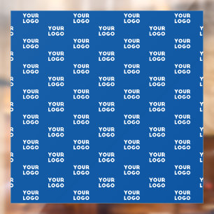 Your Design or Business Logo Blue Tiled Pattern