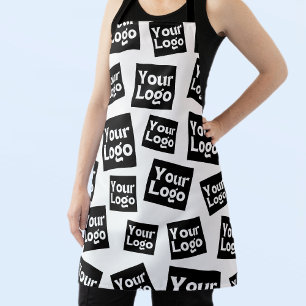 Your Design or Business Logo   Random Placement Apron