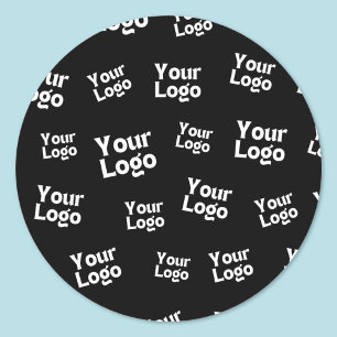 Your Design or Business Logo   Random Placement Classic Round Sticker