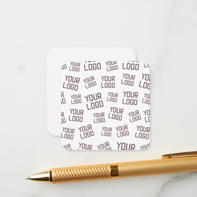 Your Design or Business Logo | Random Placement Enclosure Card (Front/Back In Situ)